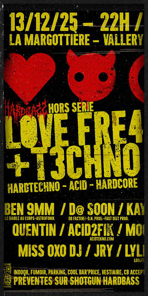LOVE FREAKS + TECHNO